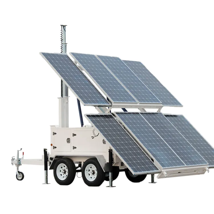 Safety Assured Industrial Solar Powered Trailer MPPT Controller Lithium Ion Monocrystalline Silicon Dual Axle Folding Design — image 2