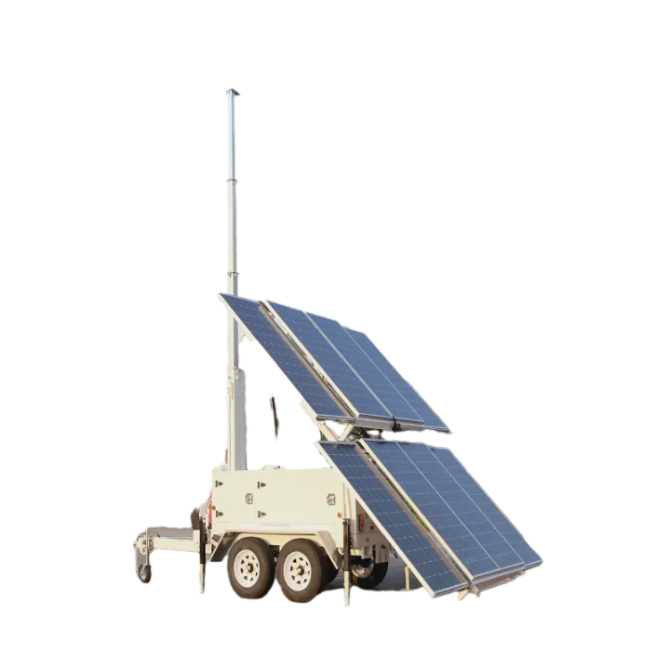 Safety Assured Industrial Solar Powered Trailer MPPT Controller Lithium Ion Monocrystalline Silicon Dual Axle Folding Design — image 3