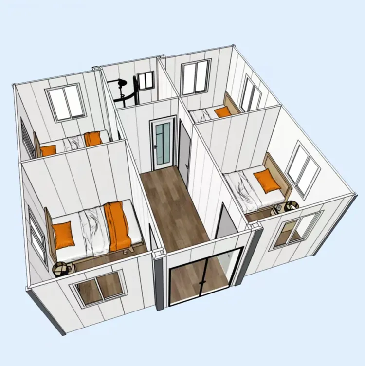 Modern 40ft Steel Modular Prefabricated Container Home Expandable 40ft Tiny House Ready to Live Foldable Prefab Villa — image 5