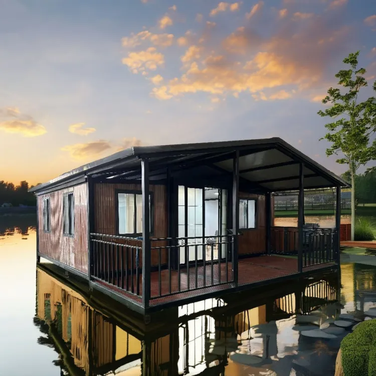 20ft Luxury Prefabricated Container House Foldable Mobile Extendable Mobile Home Villa Outdoor Made Wooden Sandwich Panel 40ft — image 2