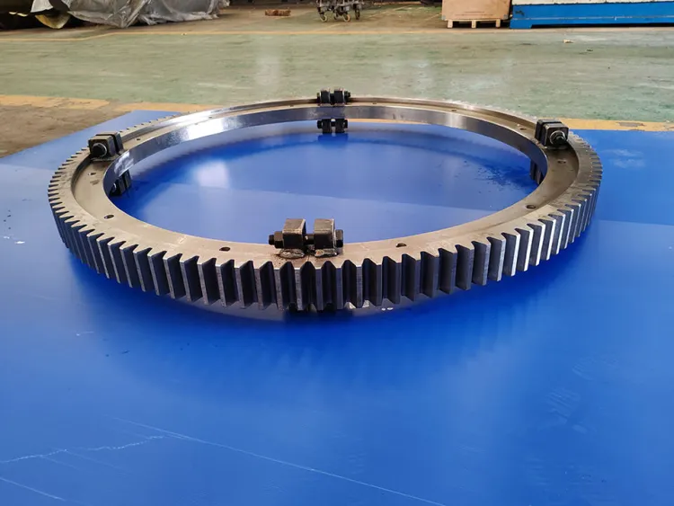 Manufacturer Big Helical Shaft Long Herringbone Gear Shaft Internal Gear Slewing Ring Bearing Swing Ring Bearings — image 2