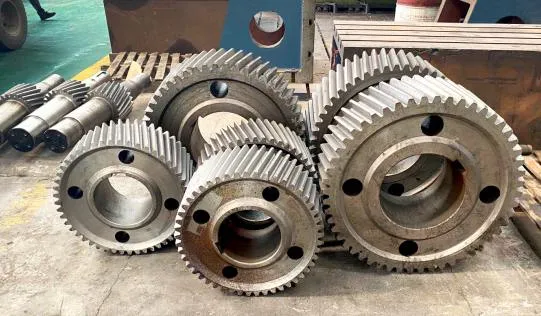 Manufacturer Big Helical Shaft Long Herringbone Gear Shaft Internal Gear Slewing Ring Bearing Swing Ring Bearings — image 6