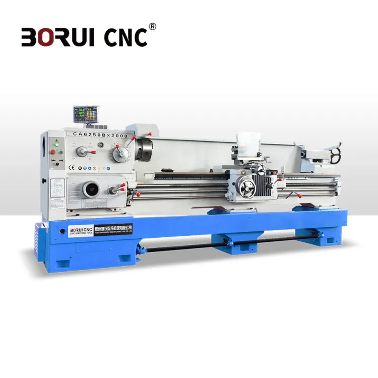 CA6250B Heavy Duty Gap Bed Lathe with 80mm Spindle Bore and MT6 Taper for Turning Shafts, Flanges, and Threaded Components — image 2