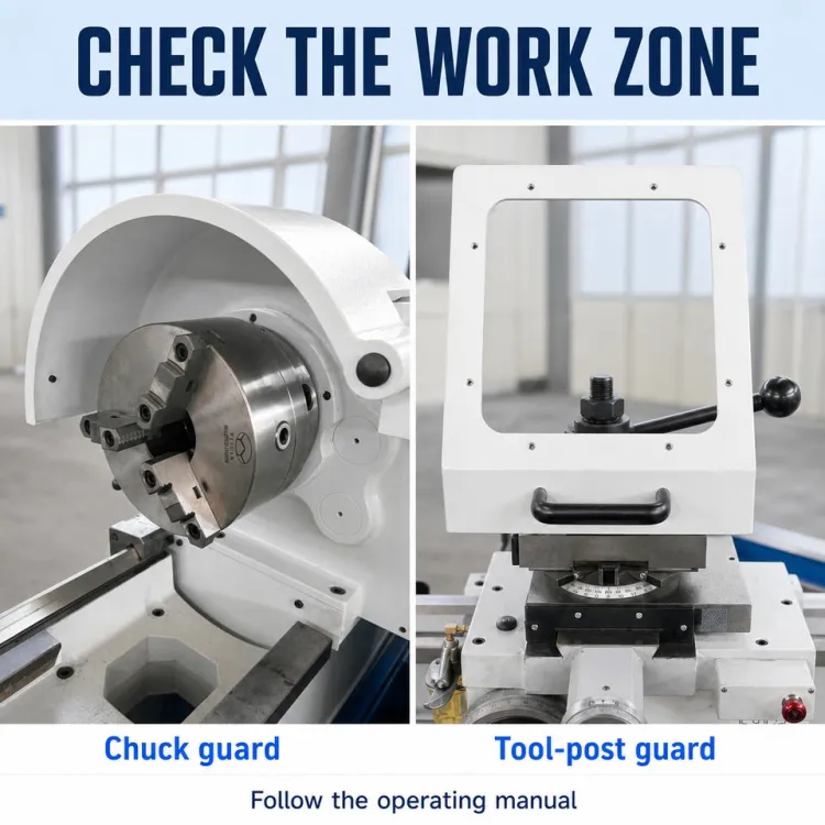 Sumore 2000mm Industrial Gap Bed Engine Lathe SP214/C6256 350mm Bed Width Torno for Shaft and Component Turning — image 3