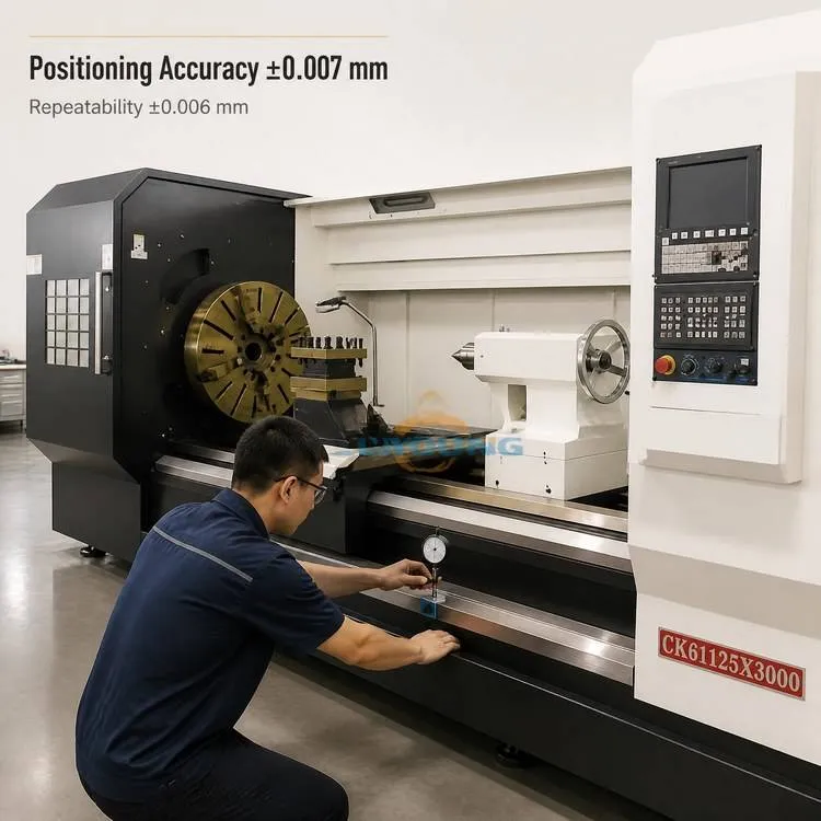 CK61125 CNC Lathe Heavy Duty Horizontal Metal Turning Lathe Machine for Shaft Roll Flange Cylinder Machining — image 4