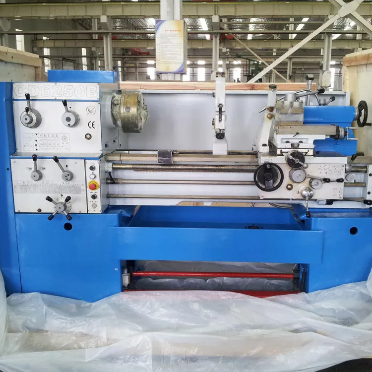 CNC Lathe 6 Station Tool Turret Automatic bar Feeder CD6250C Turret Lathe Turn Mill Cnc Machine — image 2