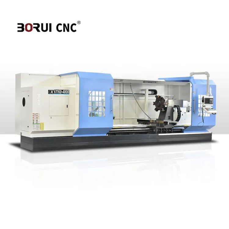 CK61160 High Rigid Flat Bed CNC Lathe with Rib Reinforced Bed and Automatic Tool Lubrication for Long Life — image 2