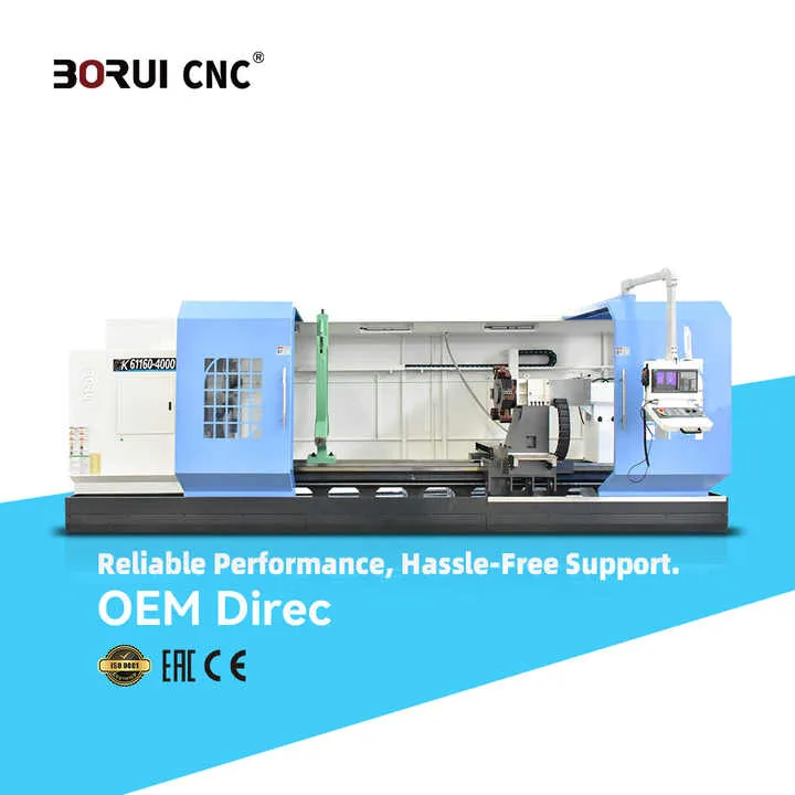 CK61160 High Rigid Flat Bed CNC Lathe with Rib Reinforced Bed and Automatic Tool Lubrication for Long Life — image 7