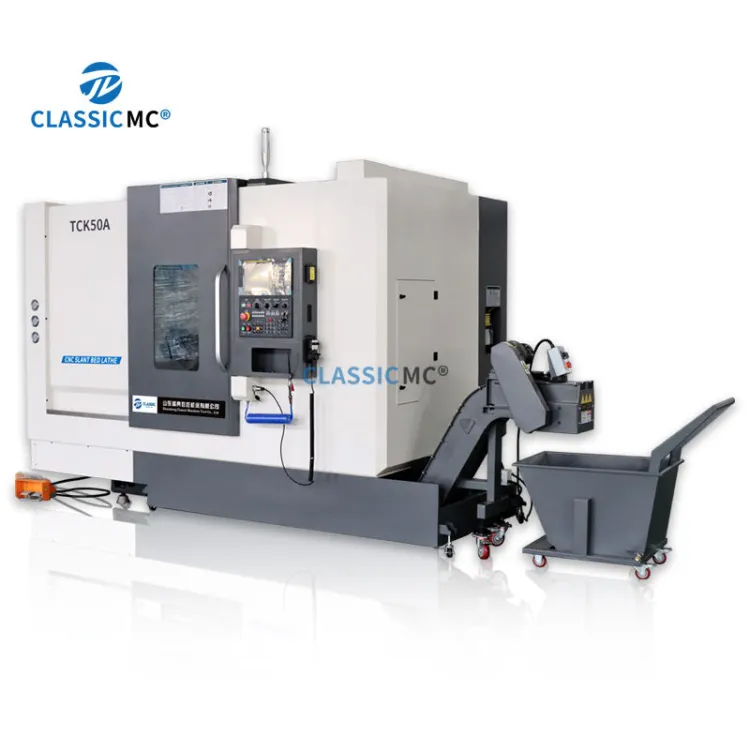 TCK50A Slant Bed CNC Turning Machine Lathe for Shaft Auto Parts and Metal Processing Workshop Equipment Manufacturer — image 2