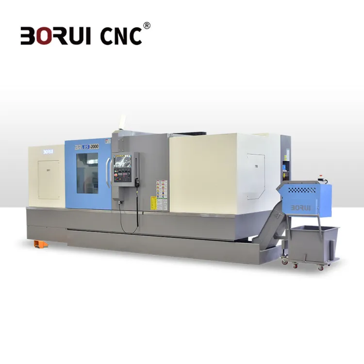BR85-2000 Power Tool Turret Hydraulic Chuck Tailstock Fanuc GSK Systems Inclined Bed CNC Lathe High Precision — image 2