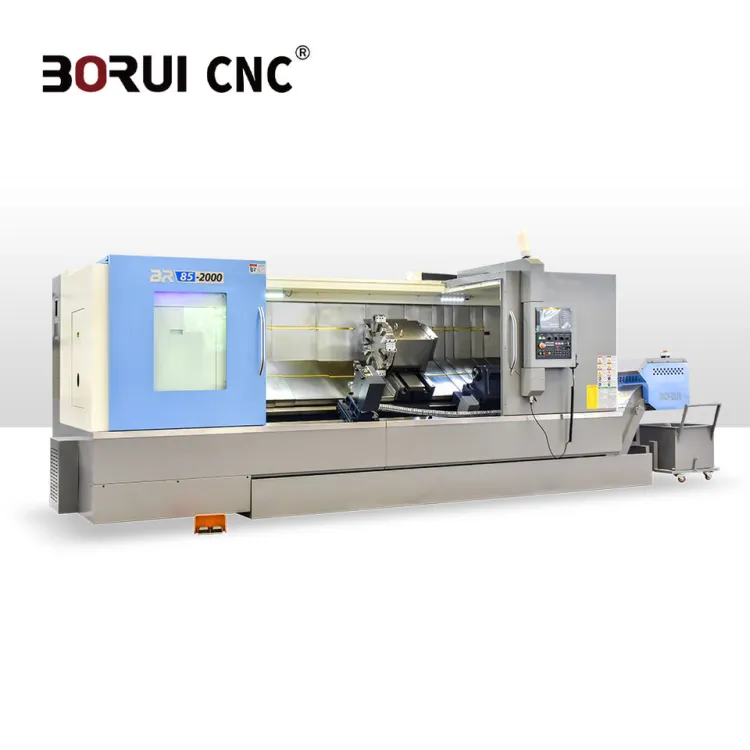 BR85-2000 Power Tool Turret Hydraulic Chuck Tailstock Fanuc GSK Systems Inclined Bed CNC Lathe High Precision — image 3