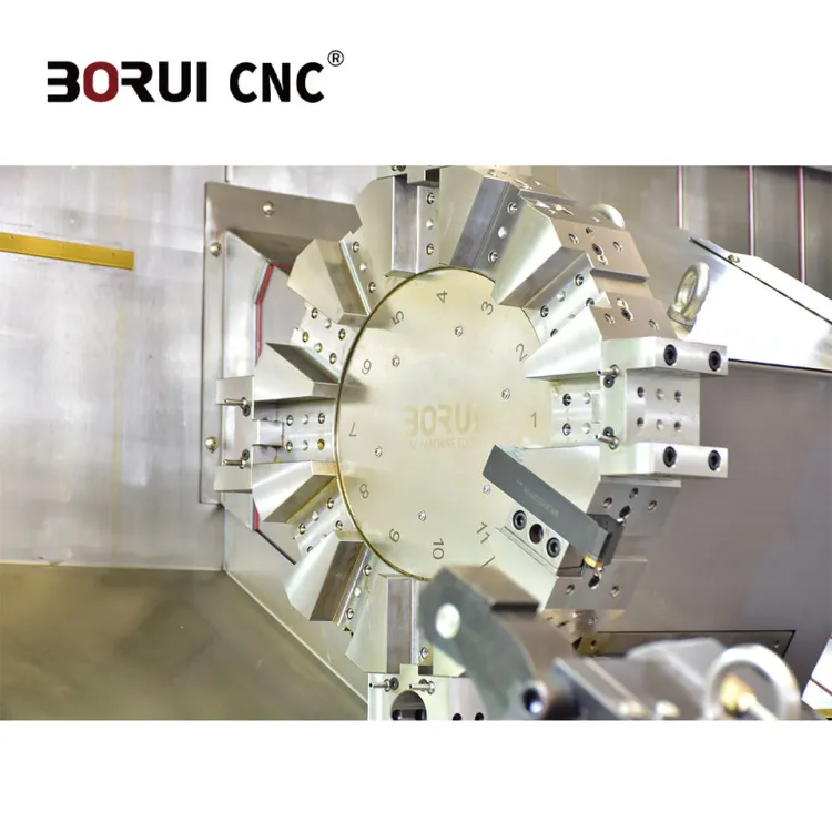 BR85-2000 Power Tool Turret Hydraulic Chuck Tailstock Fanuc GSK Systems Inclined Bed CNC Lathe High Precision — image 5