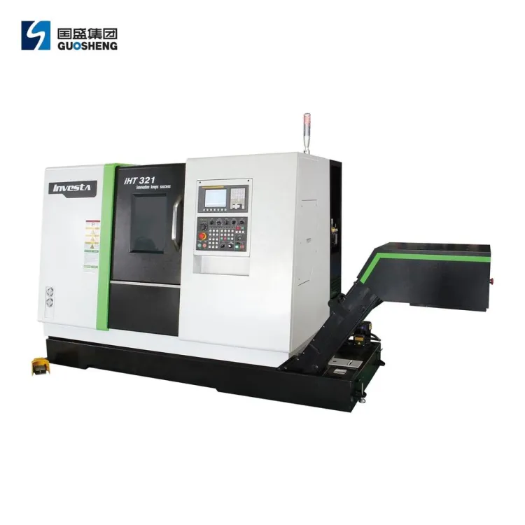 GUOSHENG IHT321 45° Inclined Bed CNC Slant Bed Lathe 7.5/11kW FANUC 12-Station Turret — image 1