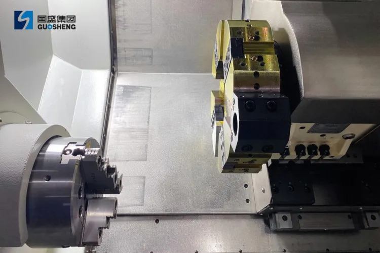 GUOSHENG IHT321 45° Inclined Bed CNC Slant Bed Lathe 7.5/11kW FANUC 12-Station Turret — image 5