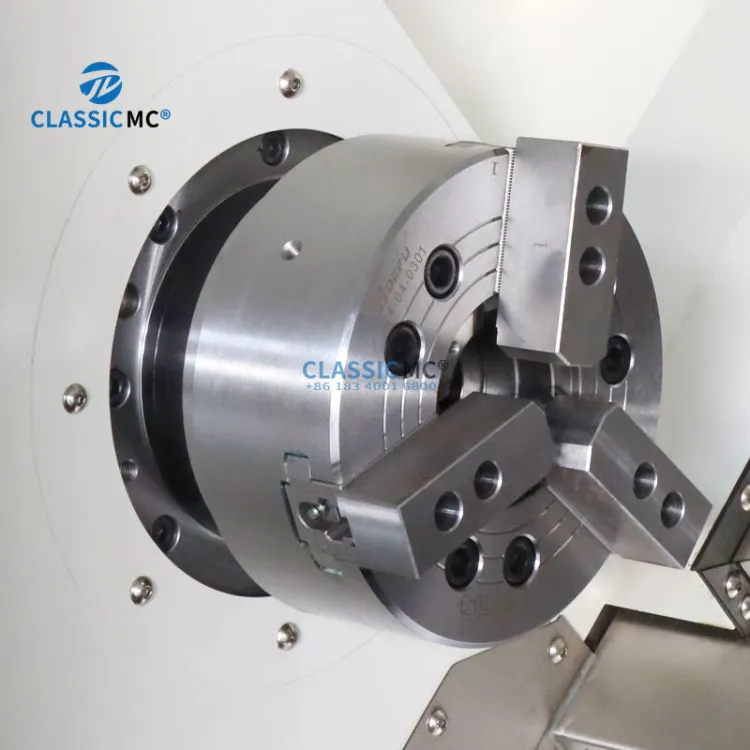 TCK56A/500/1000 Inclined Bench Cnc Lathe Fanuc Slant Bed Cnc Lathe Machine — image 4