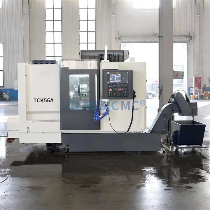 TCK56A/500/1000 Inclined Bench Cnc Lathe Fanuc Slant Bed Cnc Lathe Machine — image 7