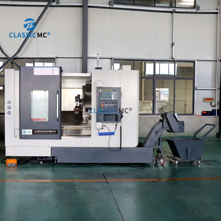 JD650 Twin Spindle CNC Slant Lathe for Hydraulic Small Connector Fittings One-setup Complete Machining — image 2