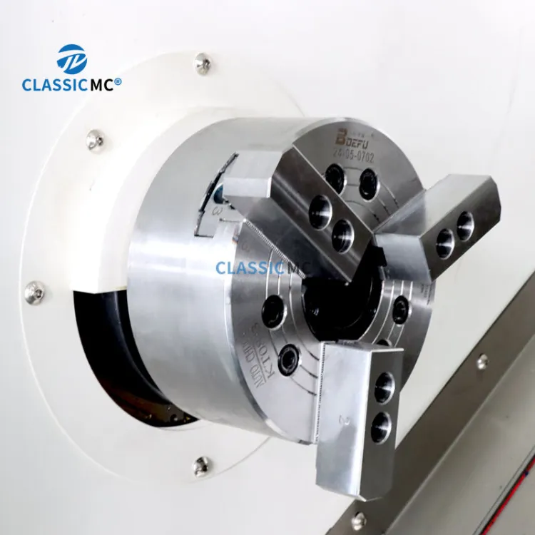 JD650 Twin Spindle CNC Slant Lathe for Hydraulic Small Connector Fittings One-setup Complete Machining — image 3