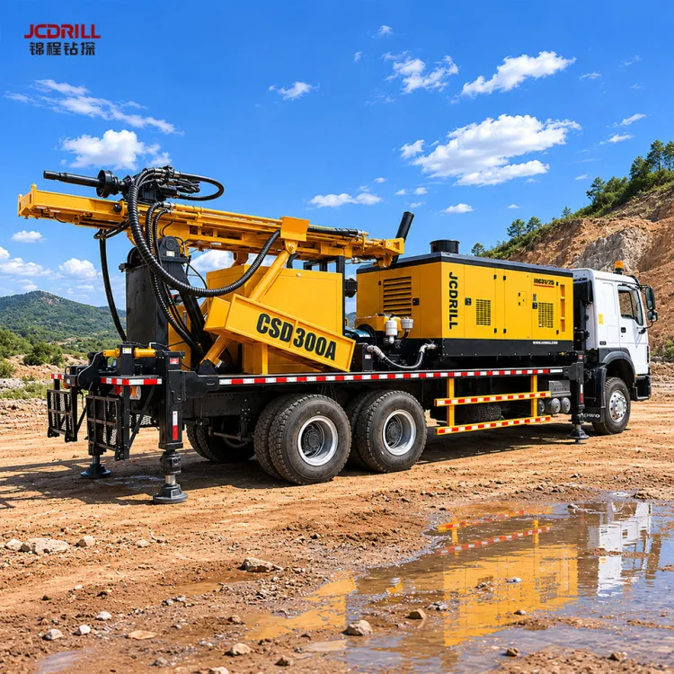 300M Truck Mounted Borehole Drilling Machine for Water Well With Hydraulic Diesel Rig — image 1