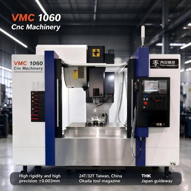 VMC1060 BT40 10000rpm Fanuc Mitsubishi System CNC Vertical Machining Center Milling Machine 3-Axis High-precision 0.003mm — image 1