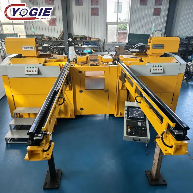 High Precision Twin Head Underfloor Wheel Lathe with CNC System for Rapid Railway Wheel Restoration — image 3