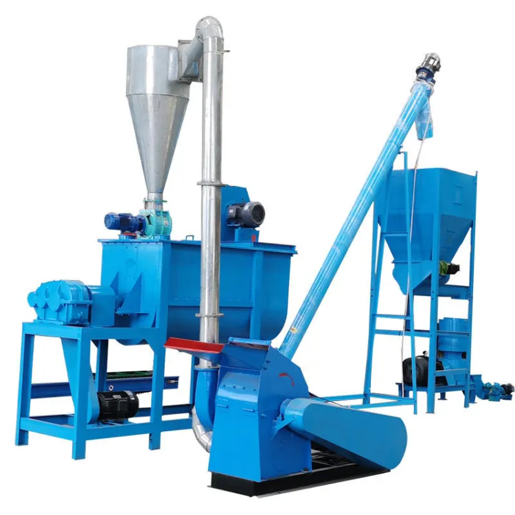 Complete Animal Feed Machine Production Line Poultry Cattle Chicken Feed Pellet Plant — image 1