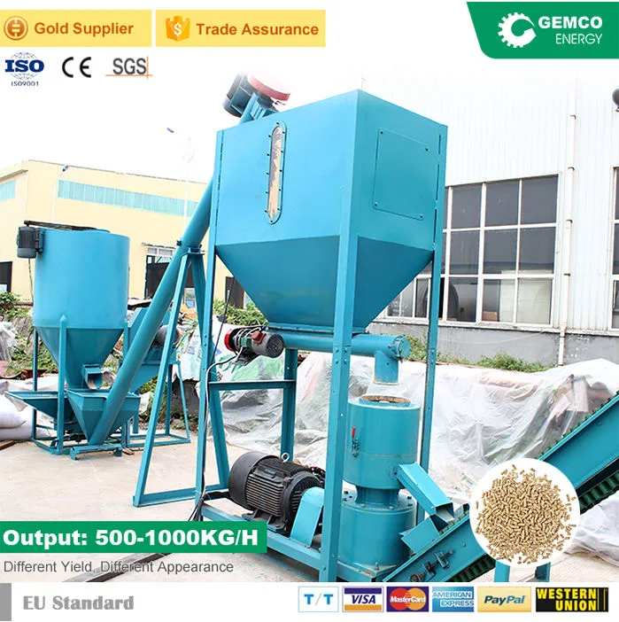CE Approved Small Poultry Cattle Farm Use Pelletizing Processing Plant Equipment Feed Pellet Machine Line — image 4