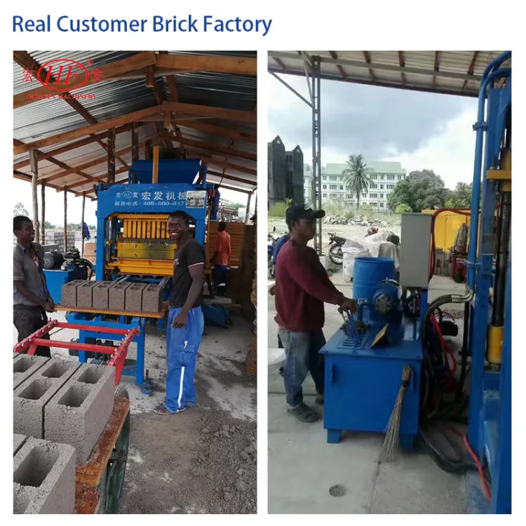 QT4-15s Labor Saving Automatic Brick Making Machine for Building Material Workshops with 2000-8000m² Floor Area Block — image 3