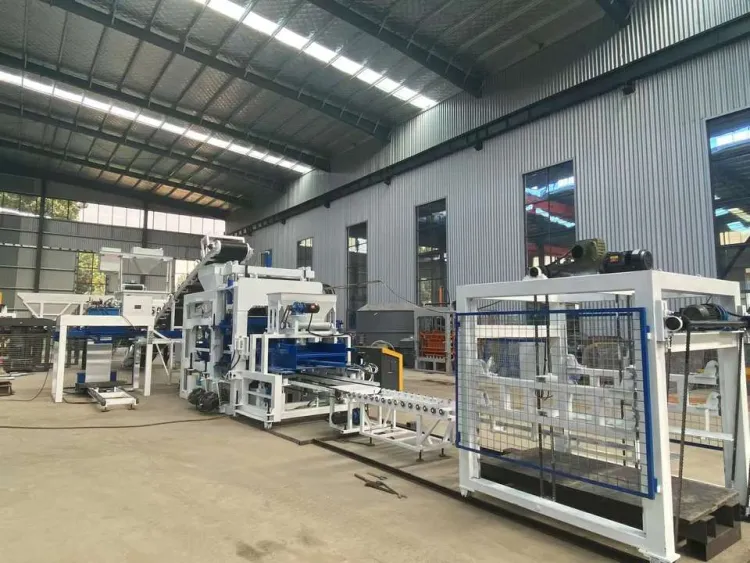 Automatic Interlocking Brick Production Line with Engine PLC Hydraulic System for High Efficiency Heavy Duty Cement Block Making — image 5