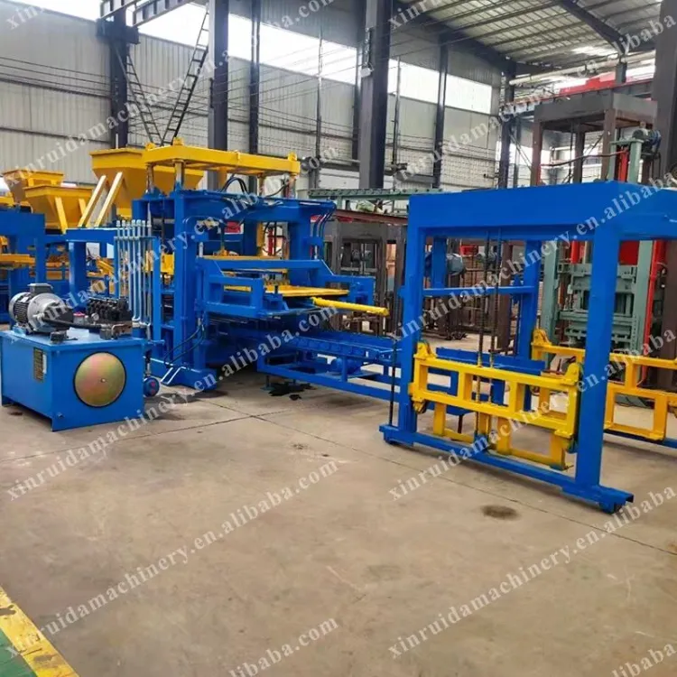 High Stability Fully-automatic Hydraulic Brick Making Machine Concrete Brick Production Line Block Molding Machine — image 2