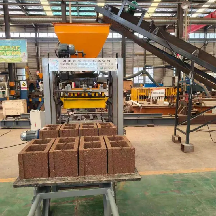 Most Popular Brick Machine QT4-24 Concrete Block Making Machine Make 6&9inches Hollow Bricks in Nigeria — image 1