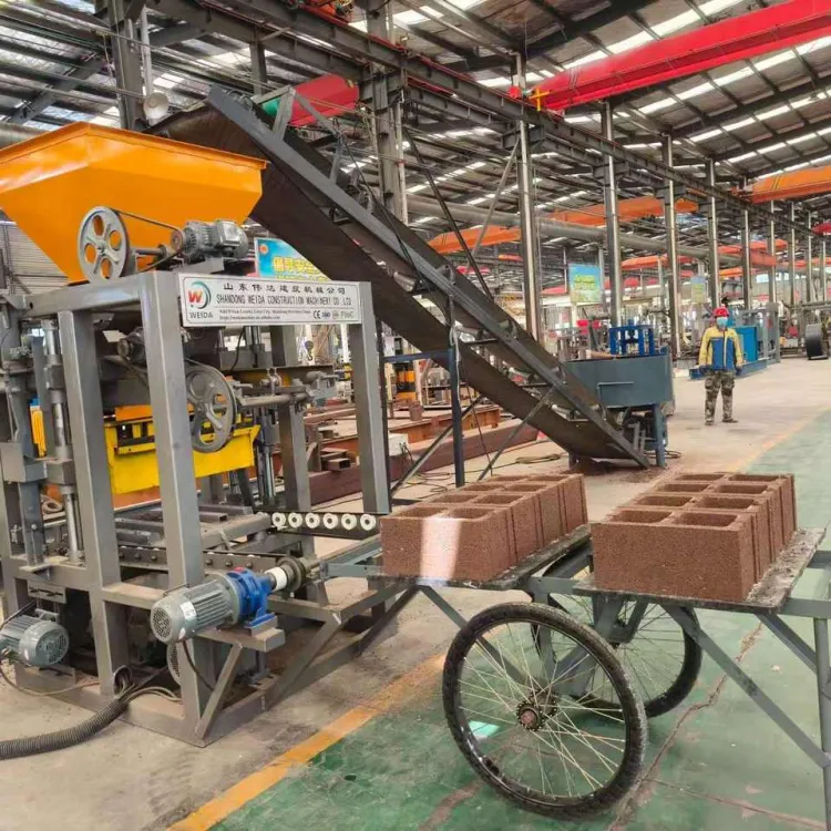 Most Popular Brick Machine QT4-24 Concrete Block Making Machine Make 6&9inches Hollow Bricks in Nigeria — image 2