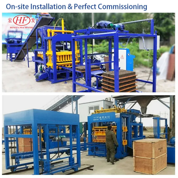 Hongfa QT4-15S Cost-effective Paver Block Making Machine for Standard Brick Factories Over 2000 square Meters — image 2