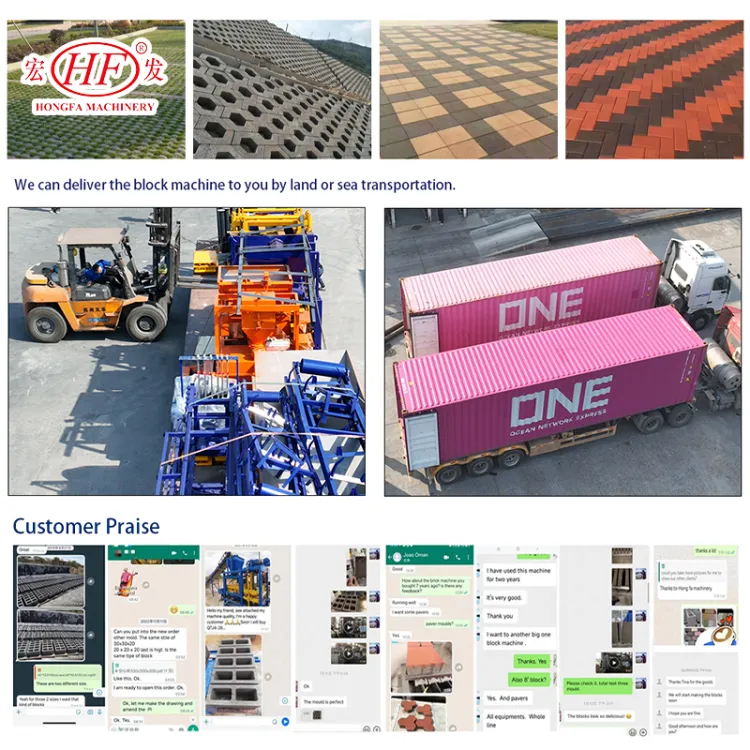 Hongfa QT4-15S Cost-effective Paver Block Making Machine for Standard Brick Factories Over 2000 square Meters — image 4