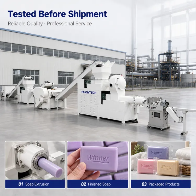 Full Automatic Commercial Small Hand Soap Make Plant Line Forming Fabrique De Savon Machine for — image 3