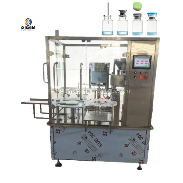 Industrial Peristaltic Pump Automatic Aseptic Vials Plugging Capping Liquid Cosmetic 2ml Peptide Bottle Vial Filling Machine — image 1