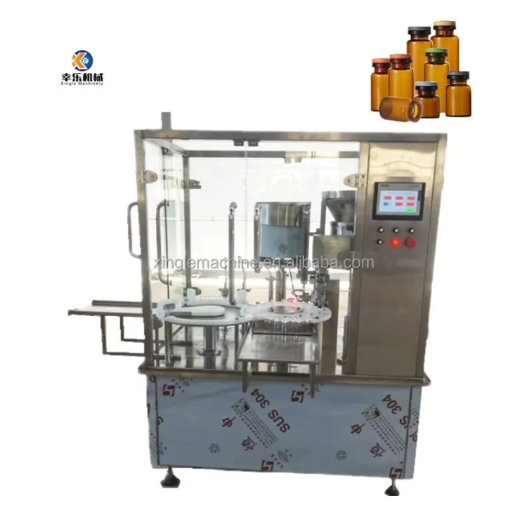 Industrial Peristaltic Pump Automatic Aseptic Vials Plugging Capping Liquid Cosmetic 2ml Peptide Bottle Vial Filling Machine — image 2