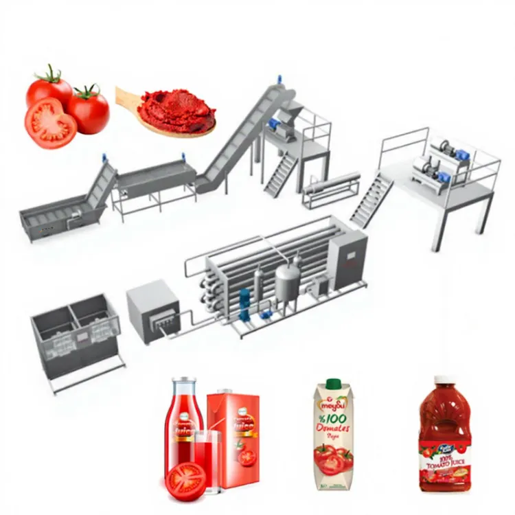 Tomato Mango Paste Puree Pulp Juice Sauce Ketchup Jam Making Machine Production Line — image 2