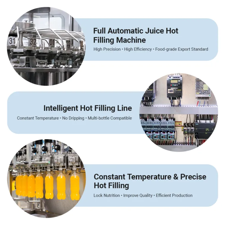 Complete Fruit Juice Production Line Automatic Bottle Filling Capping Labeling Machine — image 3