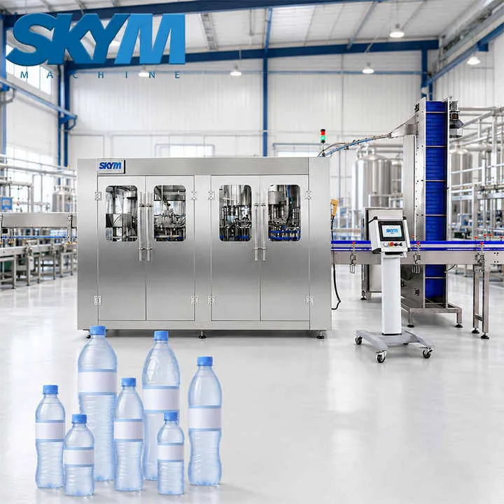 SKYM Complete Automatic 3 in 1 Plastic Bottle Pure Mineral Water Production Line Water Filling Machine — image 7