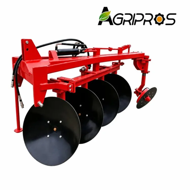 Hydraulic Reversible Disc Plough 3 Point Linkage Tractor Plow 750-1250mm Working Width Fits 50-150HP Farm Plowing Equipment — image 1