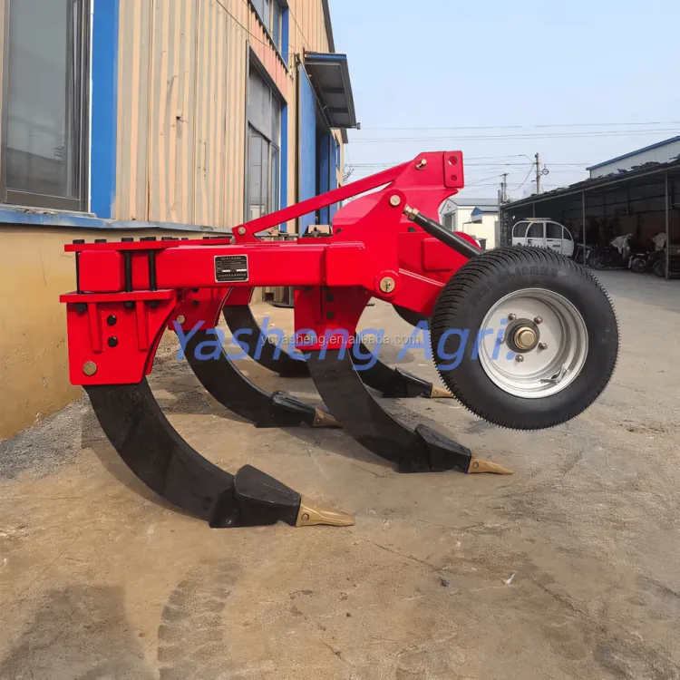 YS Heavy Duty Ripper Equipment 150-180Hp Diesel Tractor Implement 5 Tines Subsoiler Gauge Wheels Max 600mm Working Depth Model — image 4