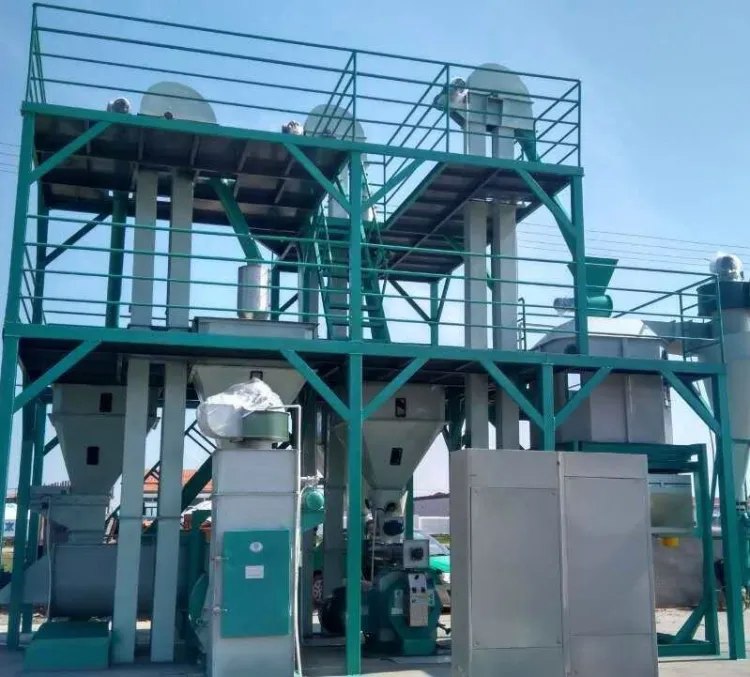 CE France Popular Farm 5T/H Full Automatic Poultry Chicken Feed Pellet Production Line Animal Feed Pellet Making Machine — image 4