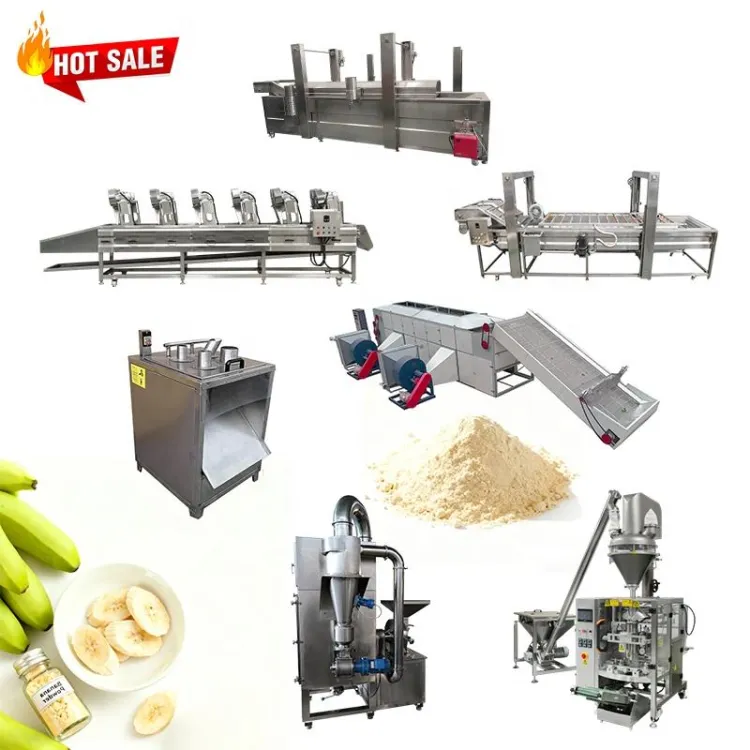 Good Service Banana Flour Production Line Banana Powder Production Line Plantain Drying Machine — image 4