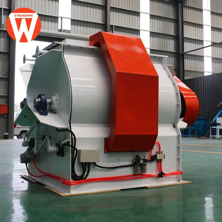 Strongwin Double Shaft Stainless Steel Paddle Mixer Poultry Feed Mixer Machine High 500kg/h Capacity 380V Three Phase — image 5
