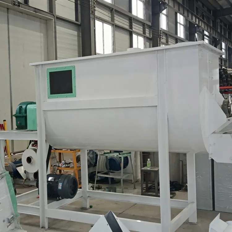 Small Farm Use High Uniformity for Rural Poultry and Livestock Feed Double Ribbon Mixer — image 2
