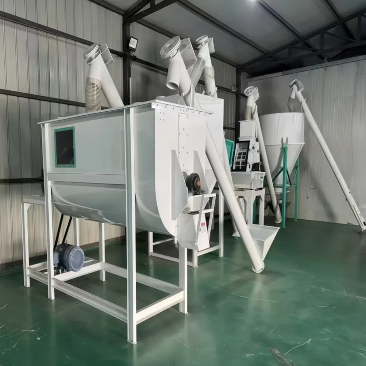 Small Farm Use High Uniformity for Rural Poultry and Livestock Feed Double Ribbon Mixer — image 3