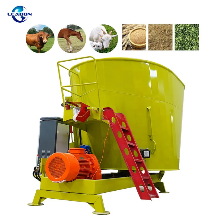 Mobile 3CBM Dairy Farm Use TMR Poultry Feed Mixer Silage Grass Blending Machine Livestock Fodder TMR Mixer Cattle Feed Machine — image 6