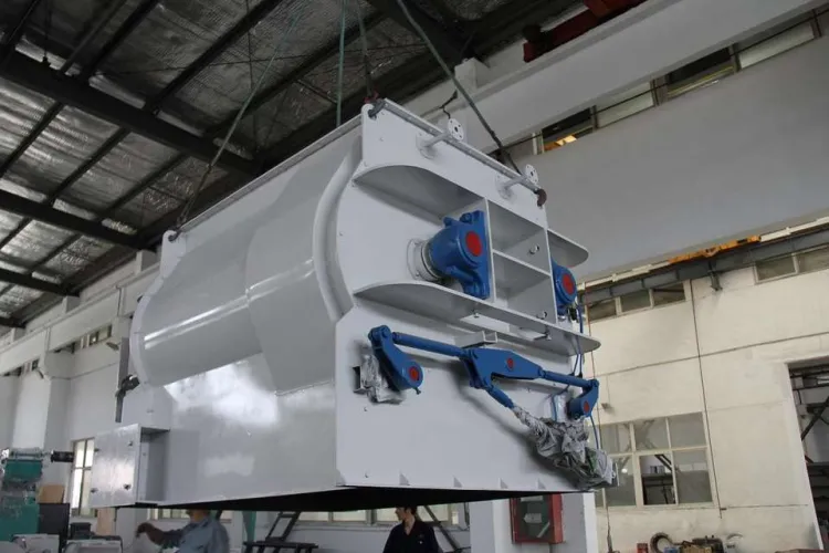 1000-6000 Kg/h Double Shaft Paddle Mixer Cattle Farm Animal Feed Mixer for South Africa — image 5