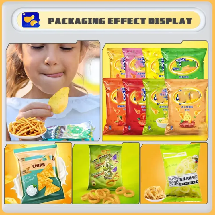 Fully Automatic Vertical Potato Chips Packaging Machine With Nitrogen Banana Chips Plantain Chips Filling Packing Machine — image 2